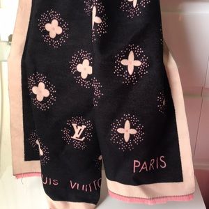 LV Paris Double side Shawl